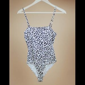 Leopard print bodysuit 